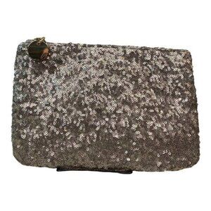 The Limited‎ Silver Sequin Clutch